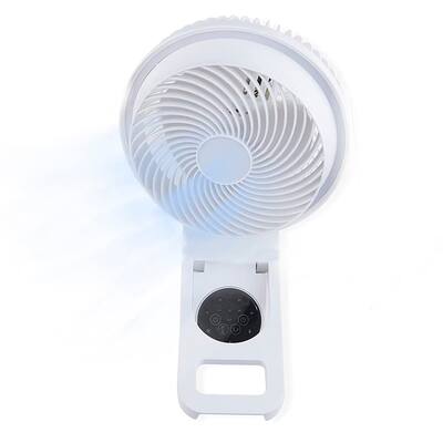 Wall Mounted Electric Air Cooler Fan Oscillating With Remote Control Timer - 17.16x11.7x15.6