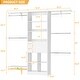preview thumbnail 15 of 25, Closet Organizer with Wooden Drawers & Cube, 5FT Adjustable Closet System for Nursery & Kid's Room