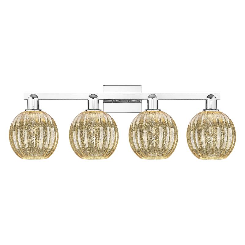 Innovations Lighting Downtown Urban - Preston - 4 Light 36" Globe Shade Bath Vanity Light