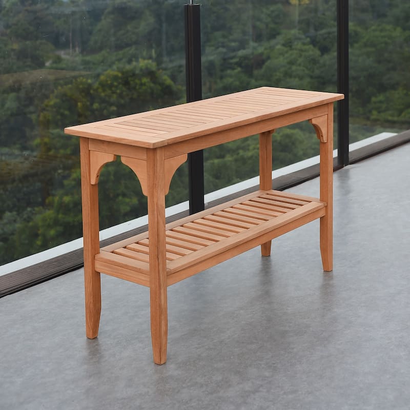 Cambridge Casual Leon Teak Outdoor Console Table