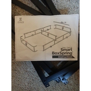 Priage by Zinus 9 inch Easy-to-Assemble Box Spring Mattress Foundation