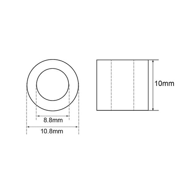 M6 Aluminum Sleeve Crimp 6mm Steel Wire Rope Button Stop Clips 5 Pcs 