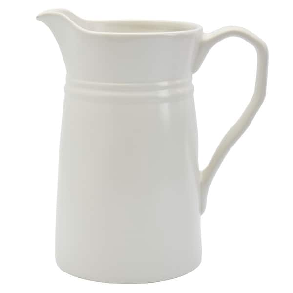 slide 2 of 2, Bee & Willow White Earthenware 9.5" X 6" X 10.5" H Pticher