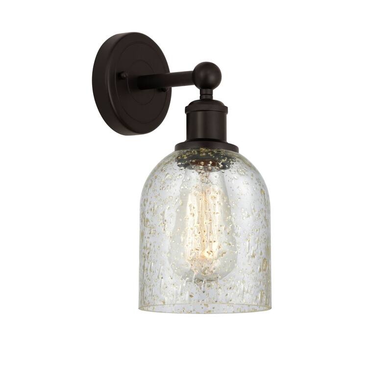 Innovations Lighting 616-1W-12-5 Caledonia Sconce Caledonia 12" Tall - Oil Rubbed Bronze / Mica