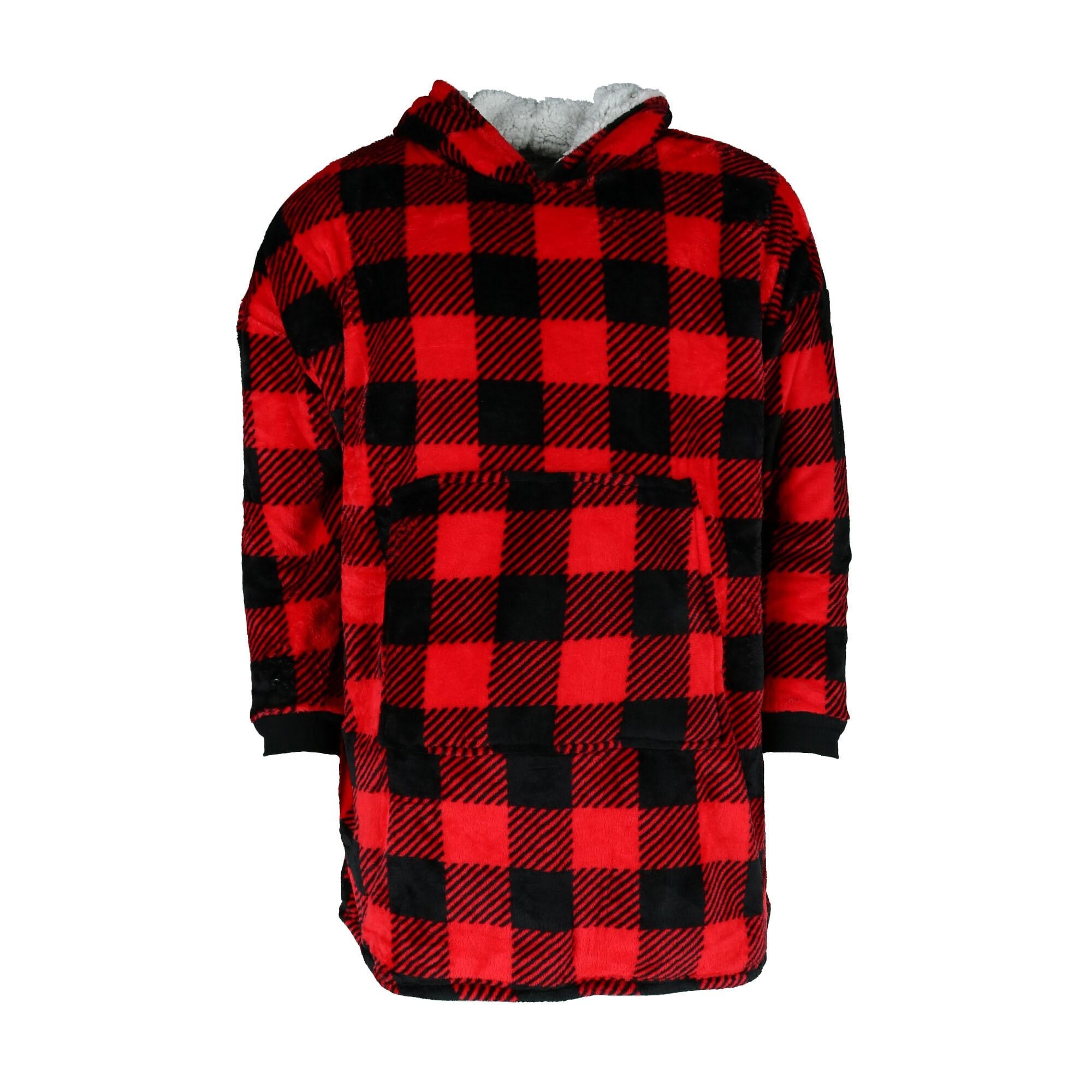 women's buffalo plaid hoodie