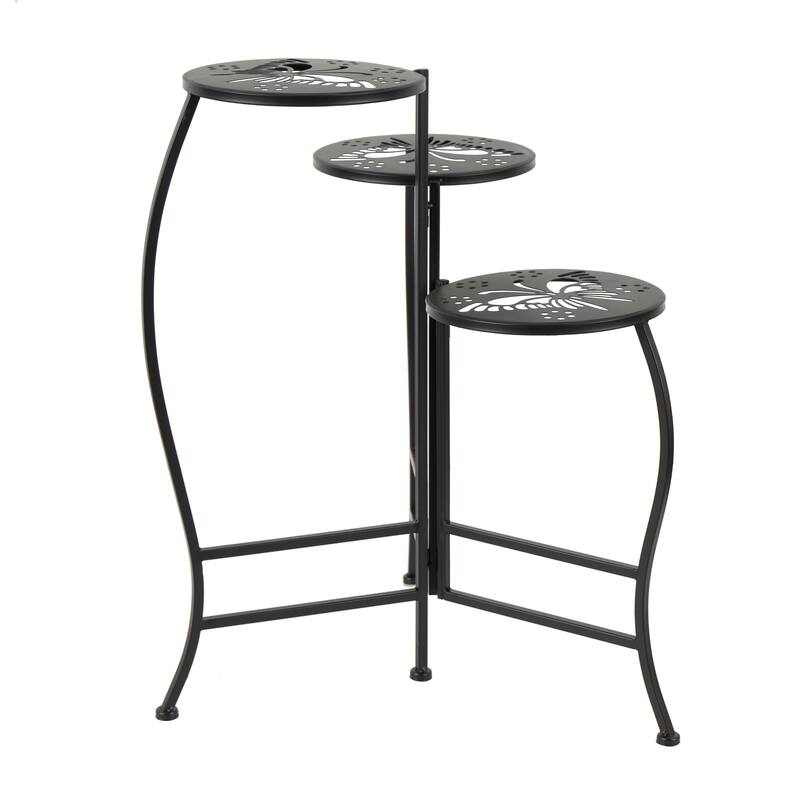 Metal Indoor Outdoor 3 Tier Floral Plantstand