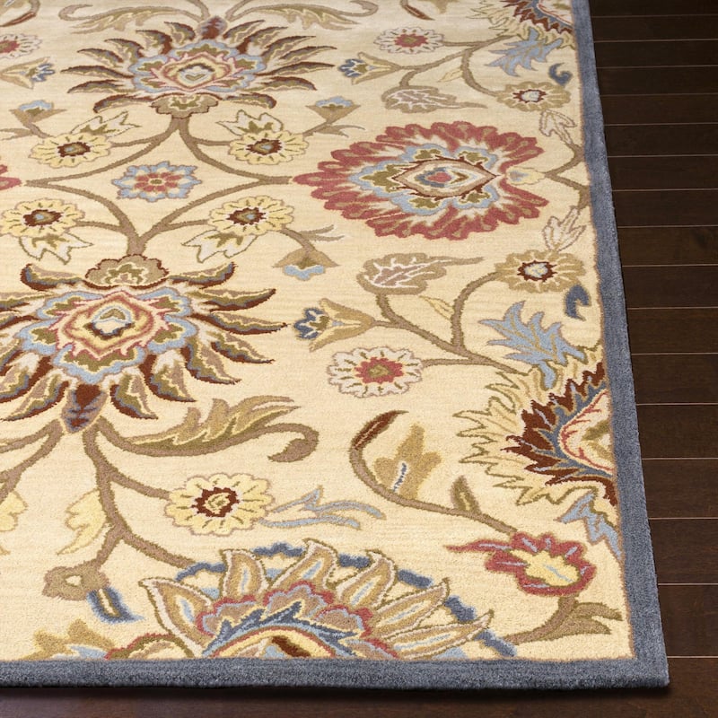 Livabliss Caesar Updated Traditional Paisley Hand Tufted Area Rug.