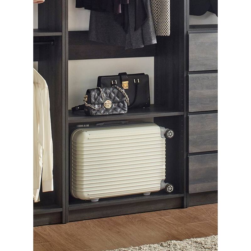 Prosper Gray Freestanding Walk in Wood Closet System
