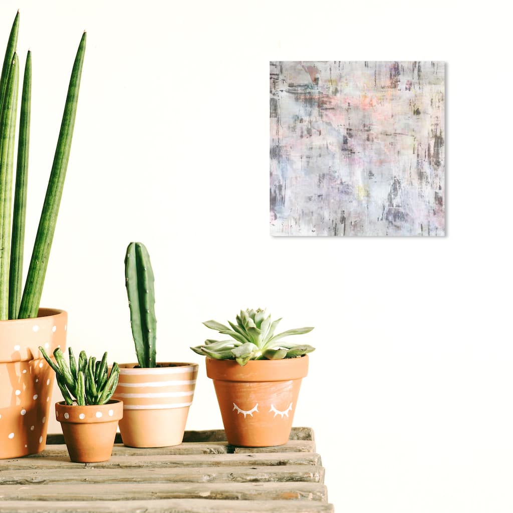 Wynwood Studio Canvas Abstract Solamente Una Vez White and Modern & Contemporary Wall Art Canvas Print