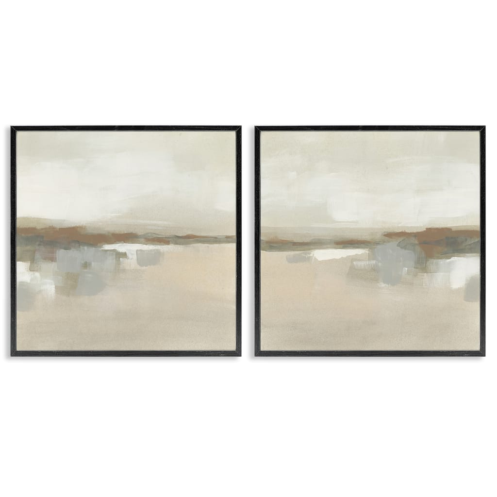 Stupell Earthy Landscape Impressions Framed Giclee Art Design By June Erica Vess (Set of 2)