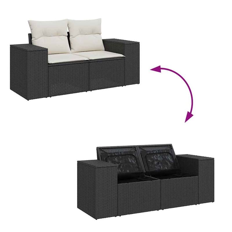 8-Piece Patio Sofa Set with Cushions
