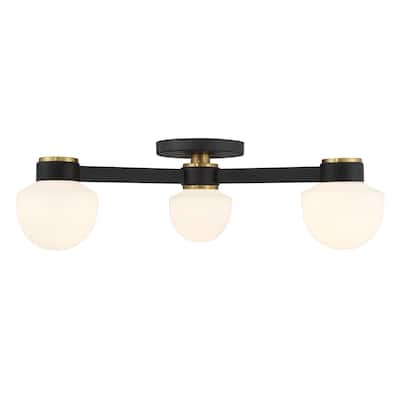Bellevue SHCF42274 3 Light 30" Wide Semi-Flush Ceiling Fixture with