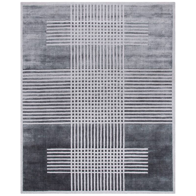 SAFAVIEH Handmade Mirage Shinar Modern Abstract Viscose Rug