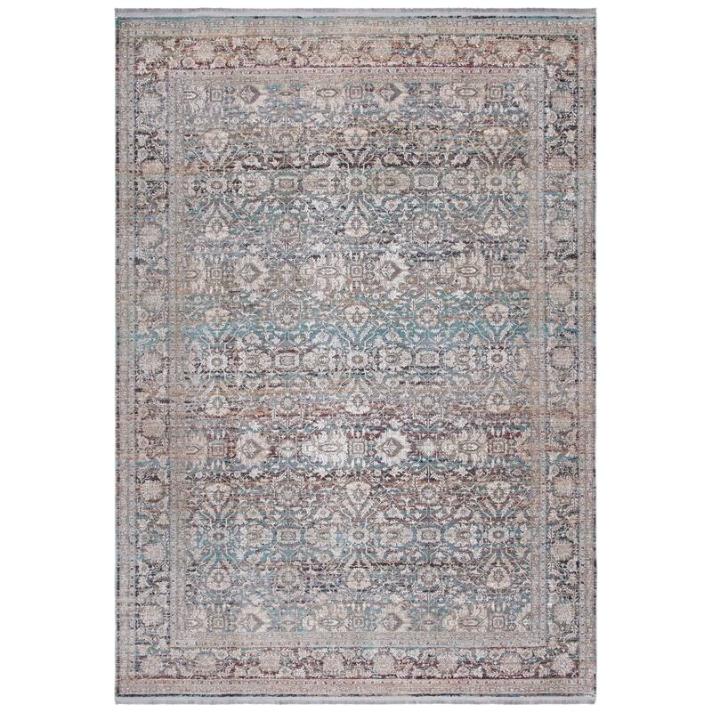 SAFAVIEH Signature Creola Modern & Contemporary Rug - 6'7" x 9'6" - Turquoise/Beige