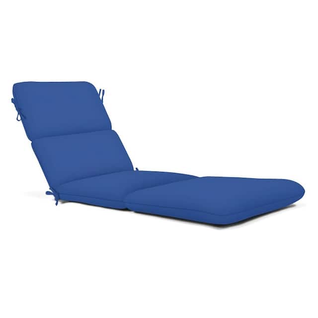 Sunbrella 74-inch Chaise Cushion - Canvas True Blue