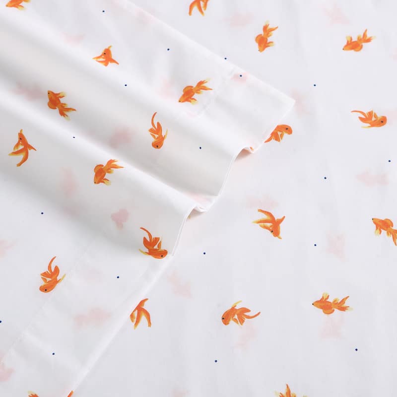 Poppy & Fritz Cotton Percale Printed Bed Sheet Sets