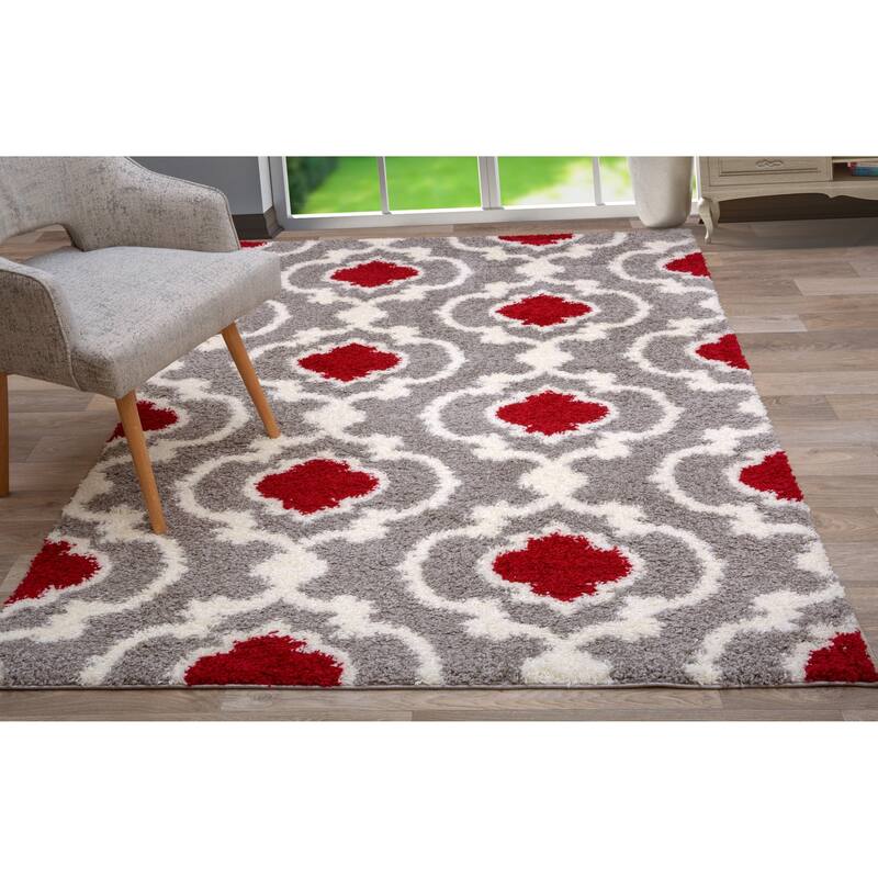 Porch & Den Touro Trellis Shag Area Rug