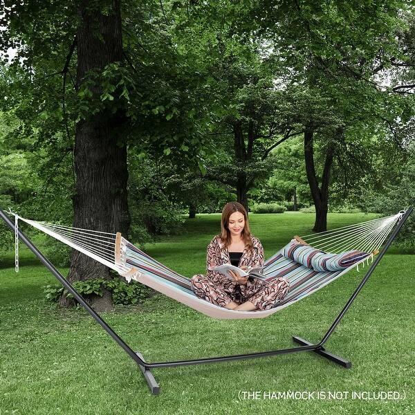 VEVOR Steel Hammock Stand 450lbs Capacity Hammock Frame Fits 6.9-12.8ft Hammocks