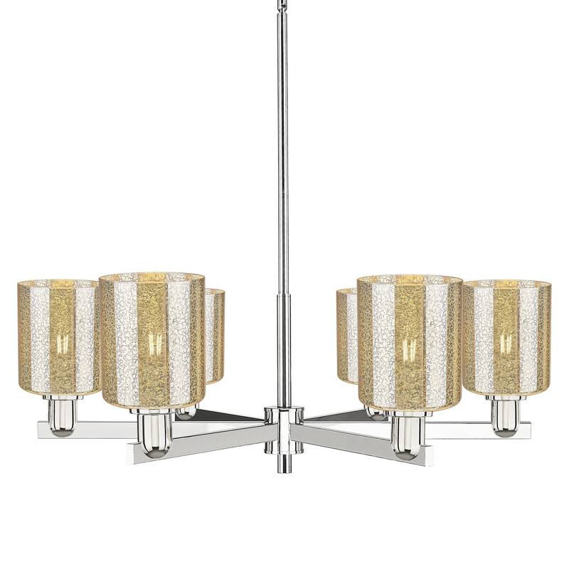 Innovations Lighting 716-6CR-11-35 Cobbleskill Chandelier Cobbleskill - Polished Nickel / Mercury