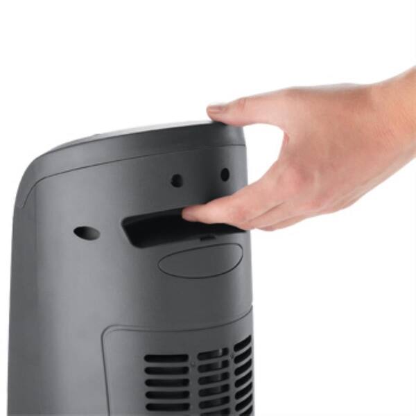 Shop Lasko 5160 23 In Digital Ceramic Tower Heater With Remote Control Silver Dark Gray Black Overstock 15012637