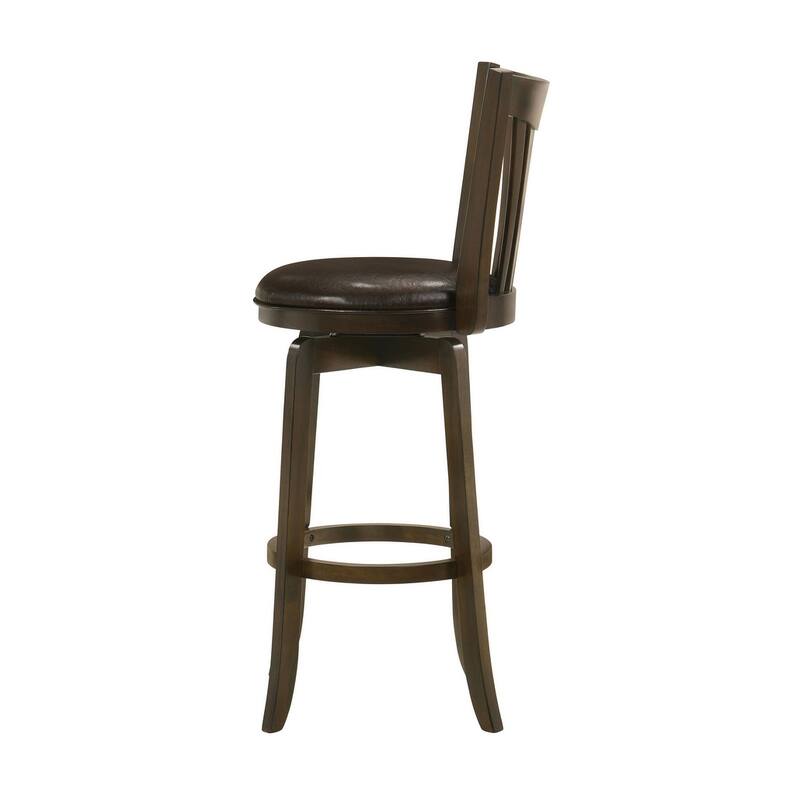 Decker Swivel Stool with Upholstered Seat