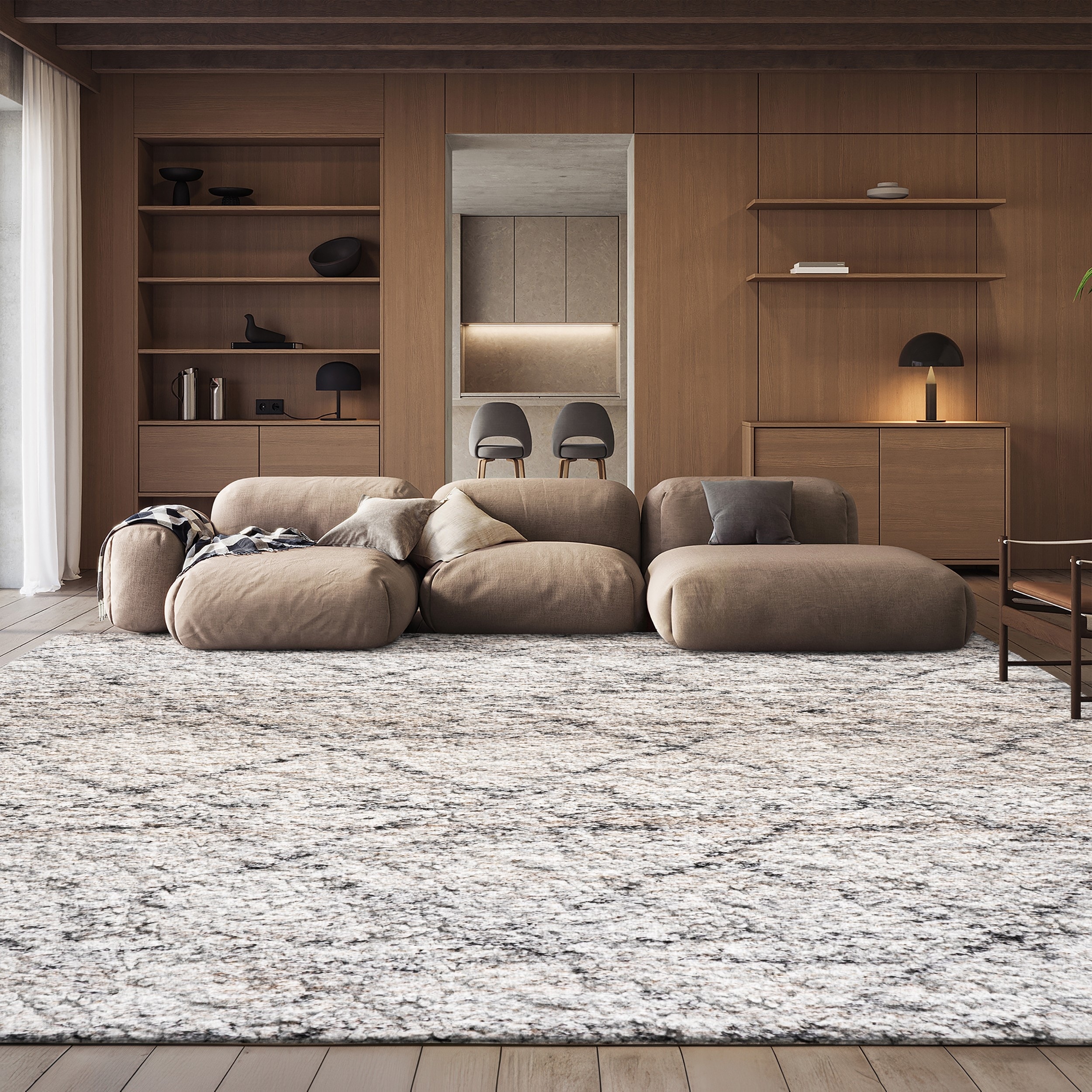 SAFAVIEH Fontana Shag Marye Modern Trellis 2-inch Thick Rug