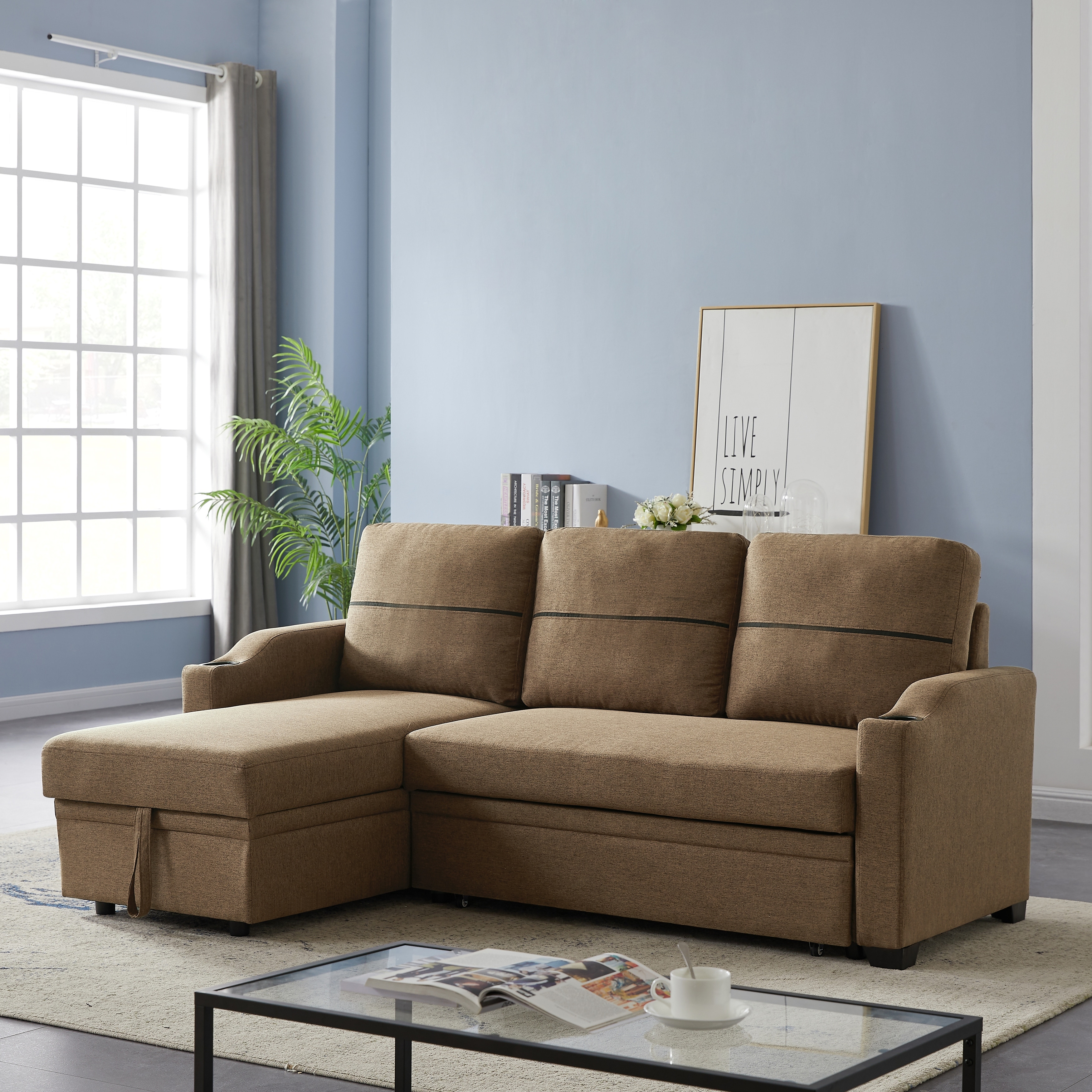 Fold out sales corner sofa