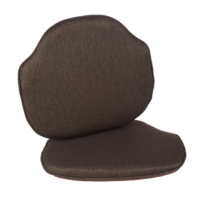 Klear Vu Gripper Omega Windsor Dining Chair Cushion Set - Set of 2 - Chestnut