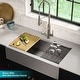 preview thumbnail 38 of 64, KRAUS Kore Stainless Steel Farmhouse Kitchen Sink with Accessories