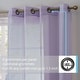 preview thumbnail 108 of 117, HLC.me 2 Piece Semi Sheer Voile Window Curtain Drapes Grommet Top Panels Bedroom, Living Room - Set of 2 panels