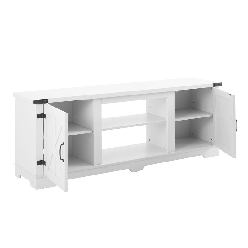Modern Farmhouse TV Media Stand for TV Up to 70''