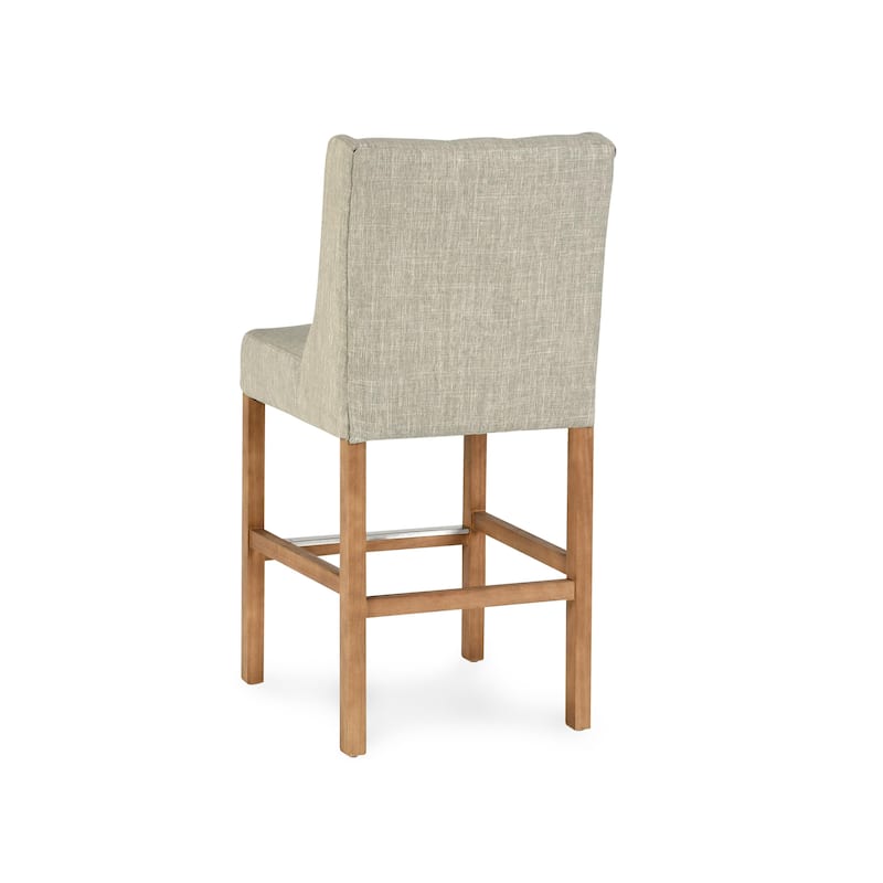 The Gray Barn Flying Hawk Tufted Upholstered 24-inch Counter Stool