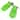 11.25" Florescent Green Dolphin Recreational Swim Fins - Children's