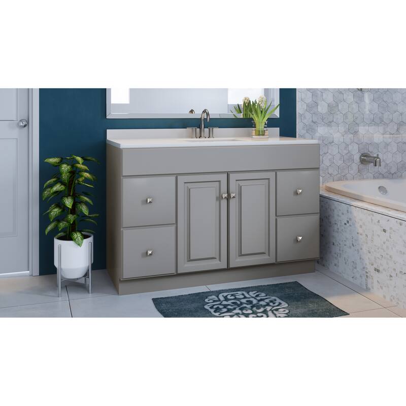 Design House Wyndham 48 Inch 2-Door 4-Drawer Vanity without Top