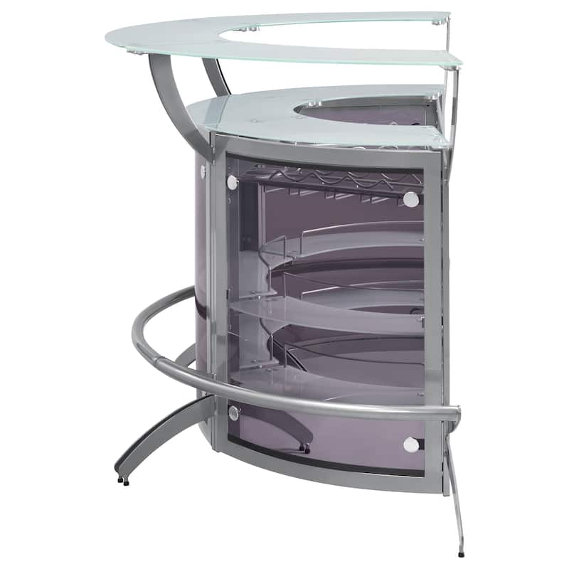 Dallas 3-piece Curved Freestanding Home Bar Cabinet