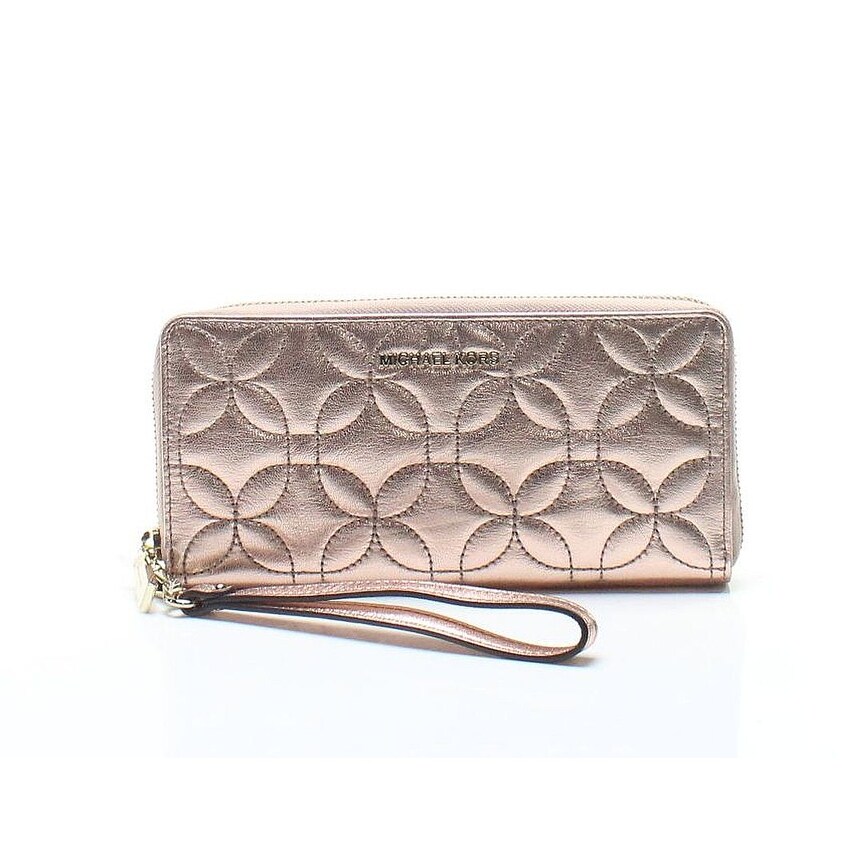 rose gold michael kors wristlet