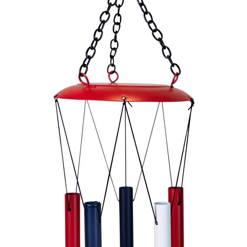 Stars and Stripes Patriotic Outdoor Garden Windchime - 36" - Multi