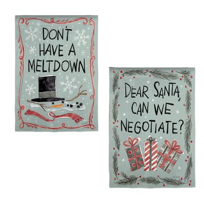 12.5 in. x 18 in. Holiday Fun Reversible Suede Garden Flag - Multicolor - 12.5 in x 18 in