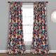 Lush Decor Zara Jacobean Room Darkening Window Curtain Panel Pair