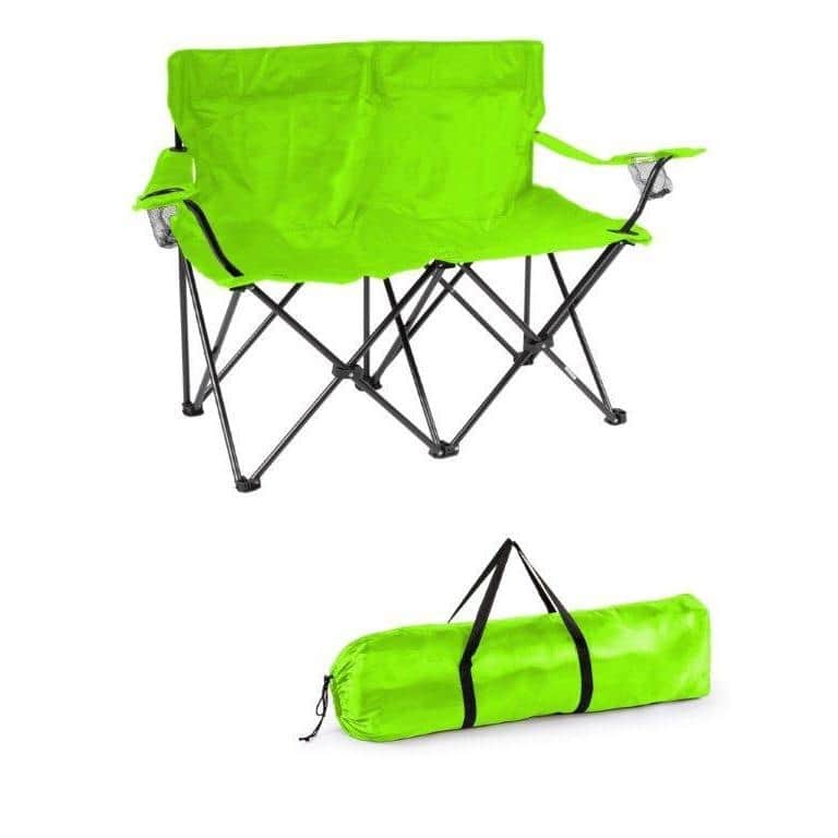 Trademark Innovations Loveseat-style Double Camp Chair with Steel Frame