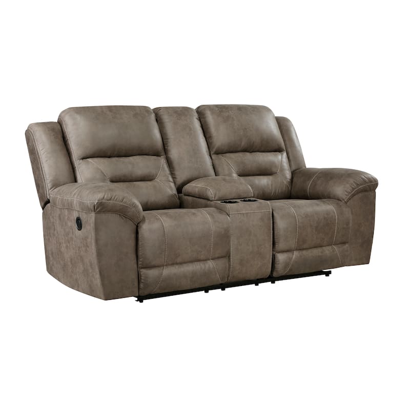 Fremont & Park Alonzo Polished Microfiber 3-Piece Manual Reclining Sofa Set