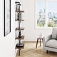 preview thumbnail 31 of 81, Nathan James Theo 5-Shelf Ladder Bookcase Wood with Metal Frame
