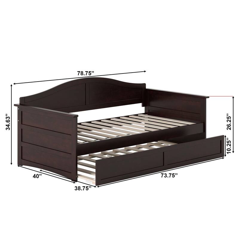 AFI Acadia Twin Size Daybed with Twin Trundle