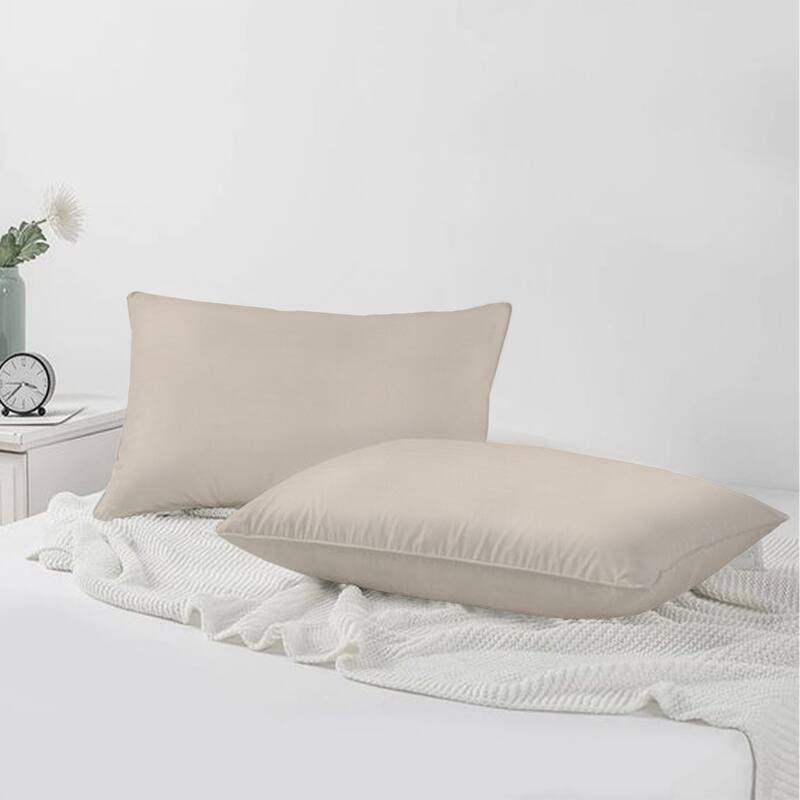 A1HC Set of 2 Luxurious Fine Soft Velvet Throw Pillow Covers Only, For Sofas, Beds, Vibrant Colors and Hidden Zipper