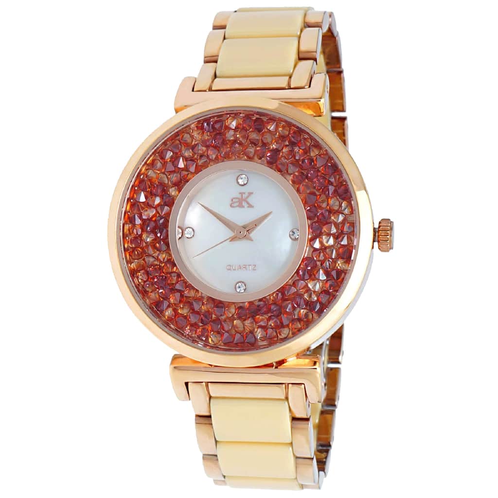 Adee Kaye Women's Pisa Mother of Pearl Dial Watch - AK8664 - Mother of Pearl - One Size