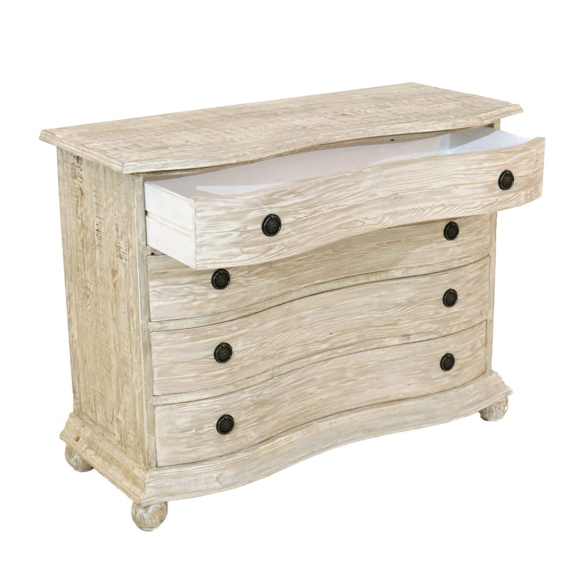 Palm Harbor 49-inch Reclaimed Pine Bowfront Chest of Drawers