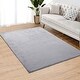 preview thumbnail 9 of 10, GlowSol Faux Sheepskin Wool Area Rug, Bunny Hair Chair Cover Seat Pad Fuzzy Thick Area Rug Carpet Mat for Bedroom Floor Sofa