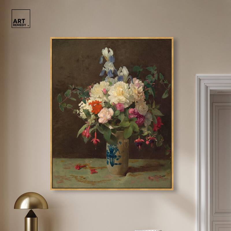 Lambdin Vase of Flowers Canvas by Art Remedy
