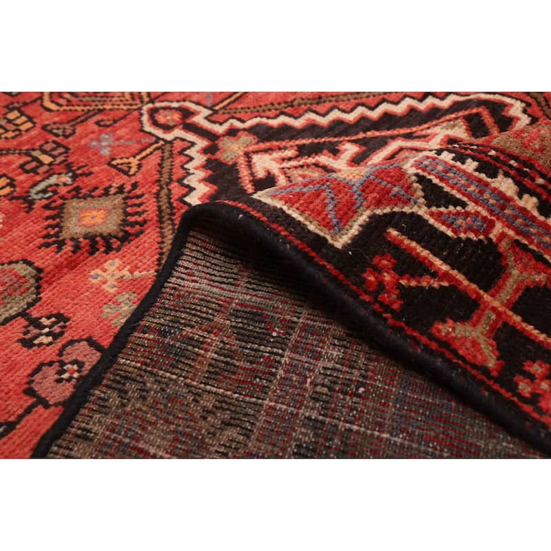 ECARPETGALLERY Hand-knotted Andelz Red Wool Rug - 3'10 x 7'3