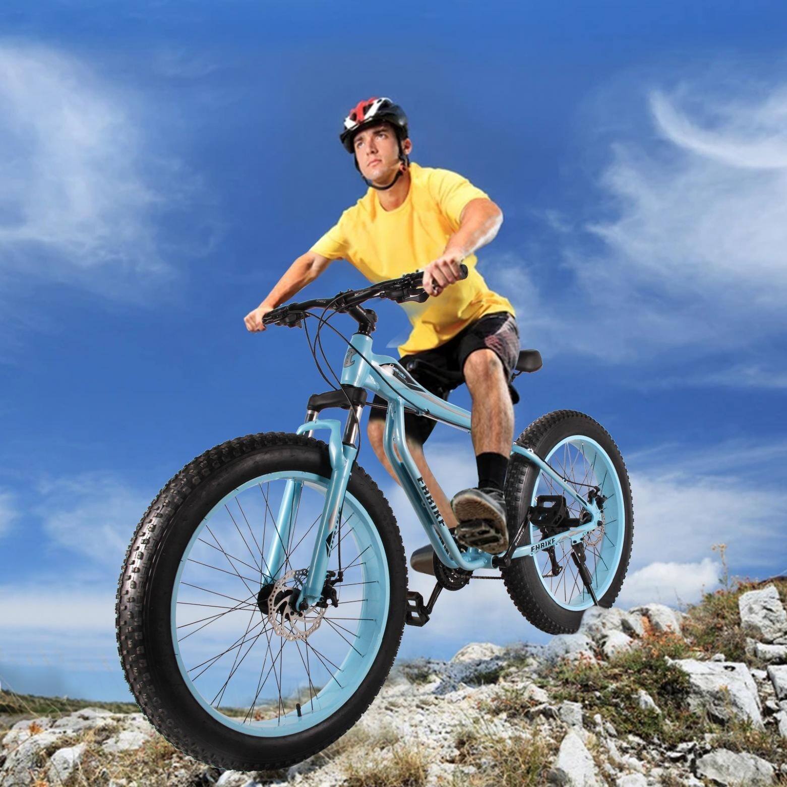 Fat Tire Bike For Mountain snow road 26 Inch Wheels 21 Speed Aluminum Frame